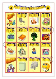 SPELL AND SAY THE MEANING GAME