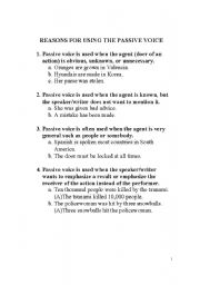 English worksheet: Passive voice