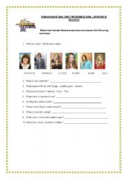 English worksheet: Activity about Hannah Montana Sitcom