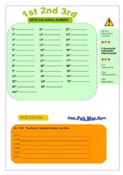 ORDINAL NUMBERS