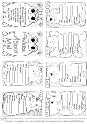 English Worksheet: Describing Animals Mini Book