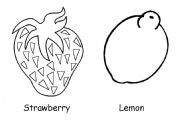 English Worksheet: Fruits - Flash Cards