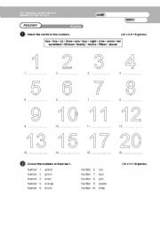 English Worksheet: diagnostic test