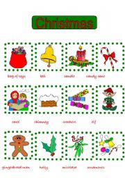 Picture Christmas dictionary.