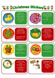 CHRISTMAS STICKERS WITH THOUGHTS!