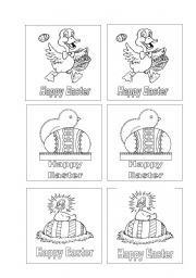 English Worksheet: Memory game: Easter