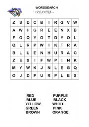 Wordsearch: colours