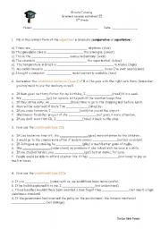 English Worksheet: Revision for advanced students