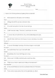 English Worksheet: Revision for advanced students 2