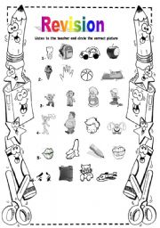 English Worksheet: revision 1/2