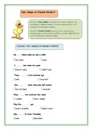 English Worksheet: present perfect vs past simple