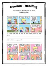 English Worksheet: Comics - Reading Activity 6