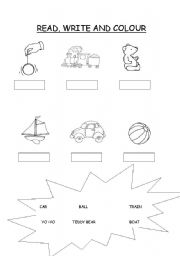 English Worksheet: Toys