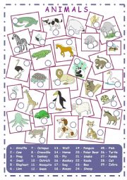 English Worksheet: Animals (2/2)