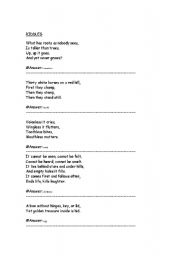 English worksheet: Riddles