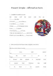 English worksheet: Basic Exercises of Present Simple