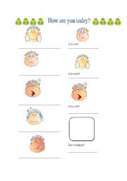 English Worksheet: Feelings