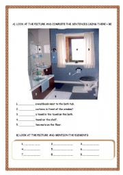 English Worksheet: THE BATHROOM