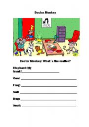 English Worksheet: Parts of the body