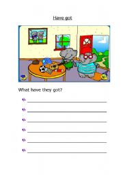 English Worksheet: Have got