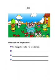 English Worksheet: Have got / Can