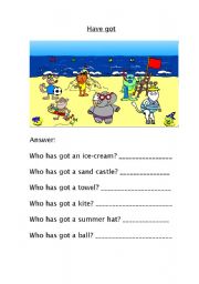 English Worksheet: Have got