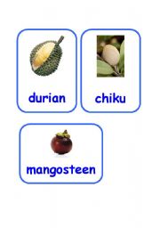 English Worksheet: tropical fruit 1