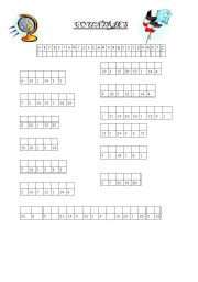 English worksheet: ryptogramme on countries