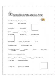 English Worksheet: Countable&Uncountable