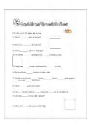 English worksheet: Countable&Uncountable