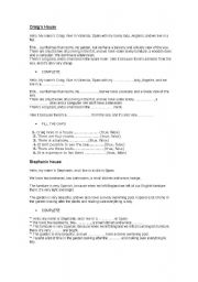 English Worksheet: reading and comprehension with also easy exercises