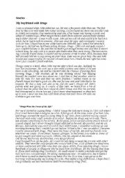 English worksheet: Stories of drug users