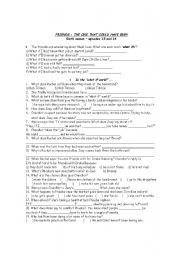 English Worksheet: FRIENDS - the one that could have been