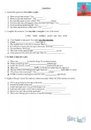 English worksheet: Quantifiers