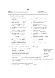 English Worksheet: QUIZ - Present SImple