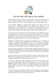 History and Customs of Halloween