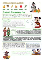 English Worksheet: THANKSGIVING DAY