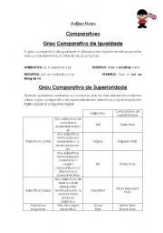 English worksheet: Adjectives - Comparatives