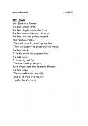 English Worksheet: farm animals
