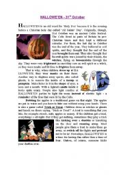 English Worksheet: HALLOWEEN