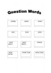 English worksheet: Wh Questions