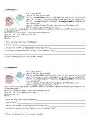 English worksheet: Practise for future