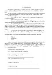 English worksheet: United Kingdom