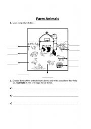 English worksheet: Farm Animals