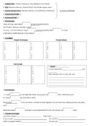 English worksheet: grammar revision