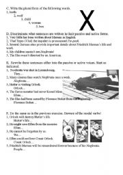 English worksheet: Murnaus Nosferatu, part 2