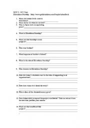 English worksheet: activity about social responsibility