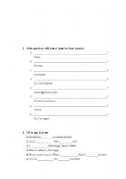 English Worksheet: revision grammar Wh-questions, possessive case, prep.of time,...