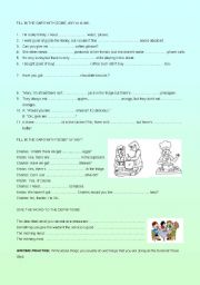 English Worksheet: Using some and any!