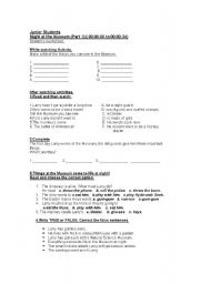 English Worksheet: Night at the Museum-Part 1